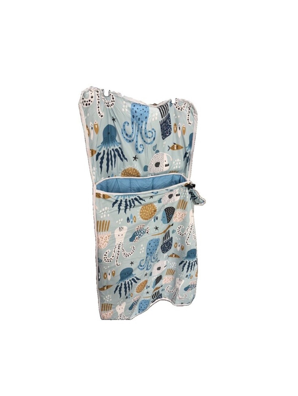 TAYLA Toddler Nap Mat Blue Underwater Sea Octopus Daycare Preschool Sleeping Bag